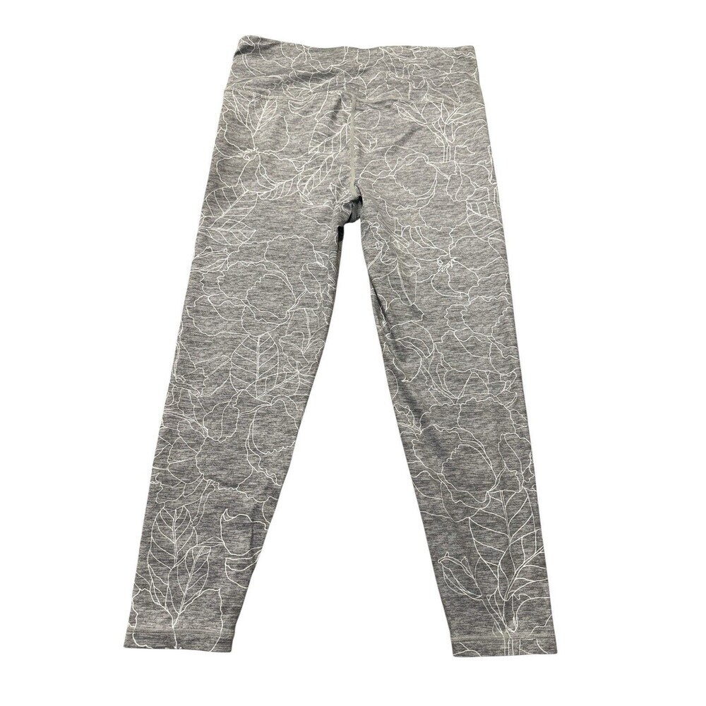 GapFit Eclipse Gray Floral Print High Rise Leggings Women’s Size M - Picture 4 of 7